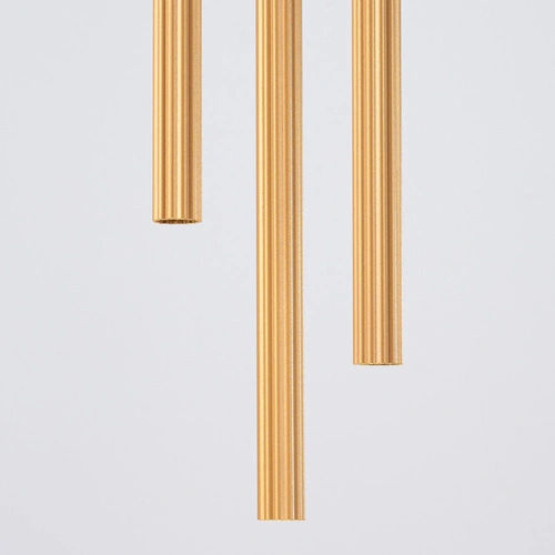 Lampa wisząca ARCHE 3P złota nowoczesna regulowana do salonu i jadalni SOLLUX