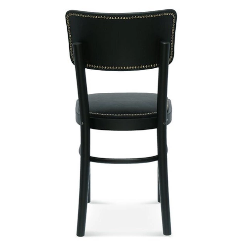 Krzesło do jadalni Fameg Novo tapicerowane skóra naturalna drewniane personalizowane skandynawskie