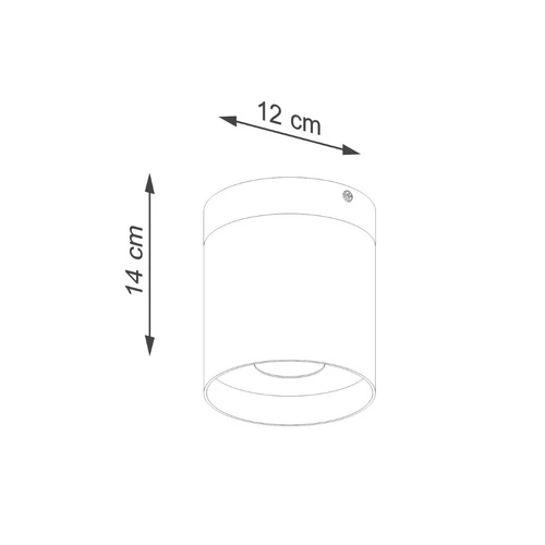 Plafon sufitowy RIF biały nowoczesny skandynawski do salonu, kuchni i sypialni SOLLUX