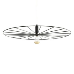 Lampa wisząca Sirkel 60 czarna nowoczesna metalowa do salonu i jadalni Thoro