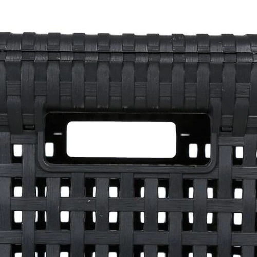 Kosz na pranie 60l z technorattanu szary 5five simply smart do łazienki i garderoby