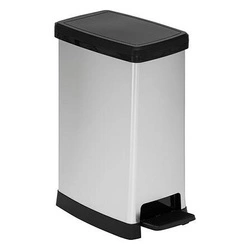 5five simply smart PED PLAST kosz na śmieci kuchenny 40L slim z pedałem cichy domyk czarny