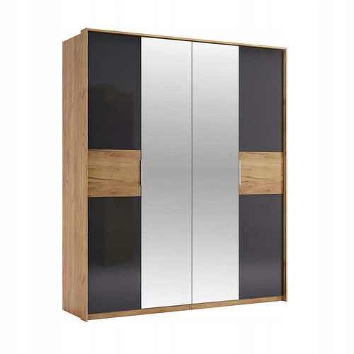 Łóżko tapicerowane Matle 160x200 z szufladami skandynawskie szare do sypialni