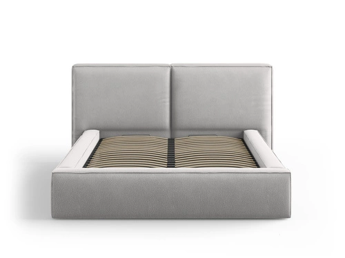 Łóżko Jodie II Light Grey Structured      Fabric 180x200