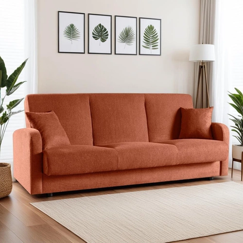 Sofa Corsica z funkcją spania             pomarańczowa Matana 7