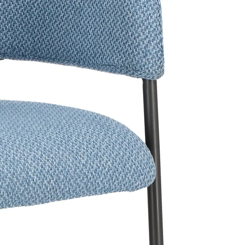 Krzesło Gato niebieskie tapicerowane