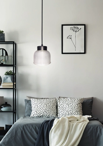 Liverpool I Ledea nowoczesna szklana lampa wisząca do jadalni nad stół dymiona 90 cm