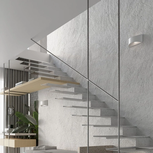 Kinkiet ścienny Vixen biały połysk nowoczesny ceramiczny do salonu, sypialni lub nad lustro