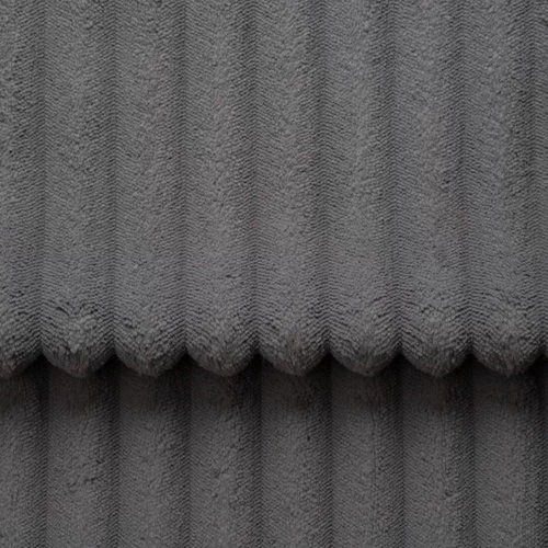 Sofa rozkładana Loppie sztruksowa z funkcją spania do salonu szara ciemna nowoczesna