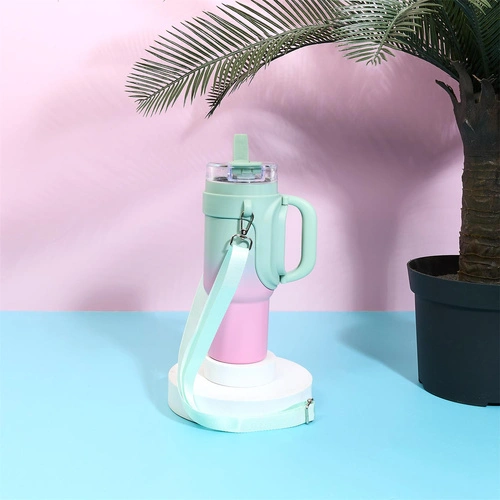 Kubek termiczny Malibu Intesi 900 ml niebiesko różowy na wynos