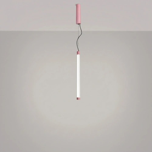 Lampa wisząca TRANG 50 różowa LED nad wyspę regulowana 1-punktowa