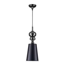 Lampa wisząca QUEEN-1 czarna 18 cm glamour do salonu i jadalni Step into Design