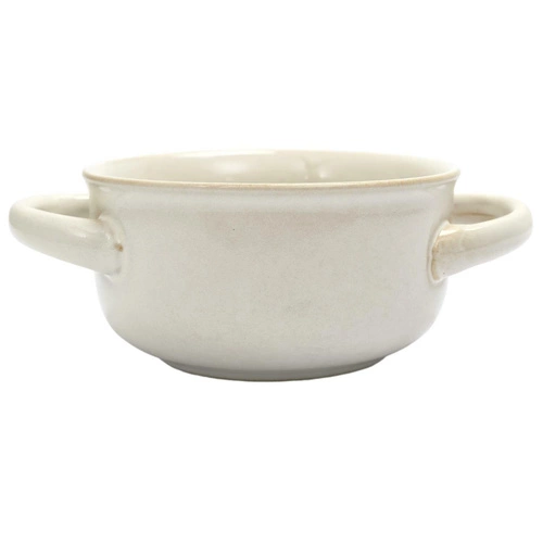 Bulionówka Temps Intesi biała 600ml ceramiczna miska do zupy z uszami do jadalni