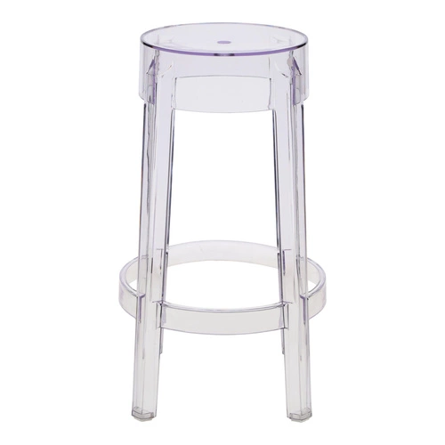 Hoker transparentny Ghost 66 cm do kuchni i jadalni nowoczesny sztaplowany D2.DESIGN