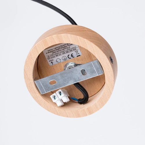 Lampa wisząca JAGA czarna skandynawska stalowa do salonu i nad stół 30 cm SOLLUX