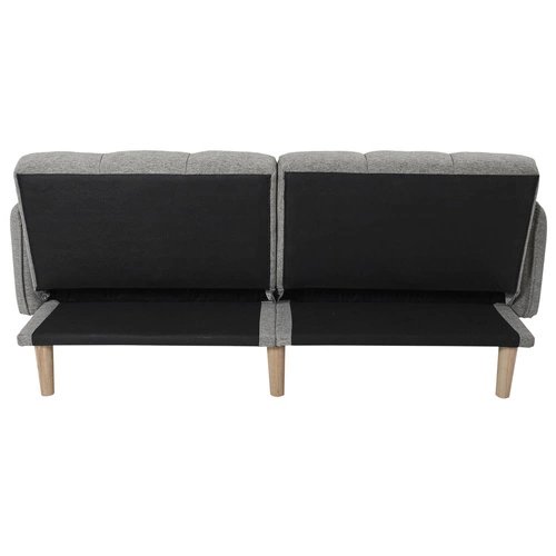 Sofa rozkładana z funkcją spania Sara szara skandynawska do salonu i pokoju młodzieżowego Intesi