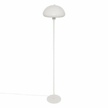 Lampa stojąca do salonu Savio 140 cm biała nowoczesna metalowa Atmosphera