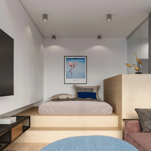 Plafon sufitowy szary TIUBE Sollux nowoczesny metalowy do salonu kuchni sypialni