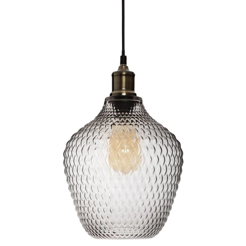 Lampa wisząca Omaha dymione szkło
