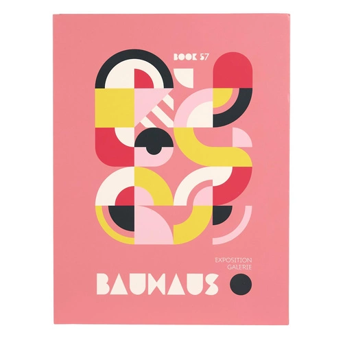 Intesi Bauhaus różowe pudełko ozdobne książka dekoracyjna tekturowa do sypialni i salonu