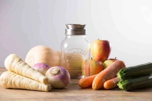 Słoik z tarką-spirala do warzyw KILNER