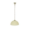 Lampa wisząca Trezza mosiądz 1x60W E27  klosz ecru