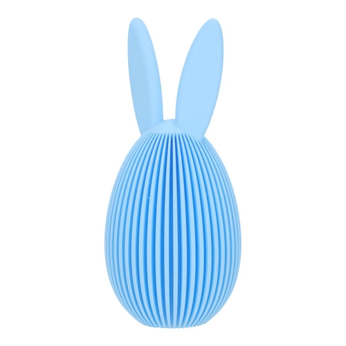 Intesi figurka wielkanocna Jajko z uszami duże niebieskie nowoczesna dekoracja na stół lub komodę
