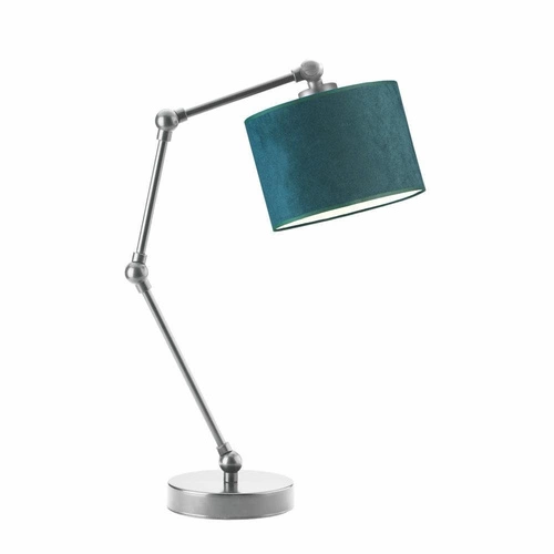 Lampka nocna ASMARA Velur zielona nowoczesna z regulacją wysokości do sypialni Lysne