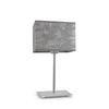 Lampka nocna AMALFI nowoczesna z abażurem szary melanż do sypialni i salonu LYSNE