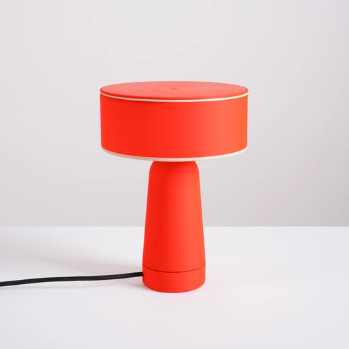 AXO czerwona lampa biurkowa nowoczesna na biurko do gabinetu
