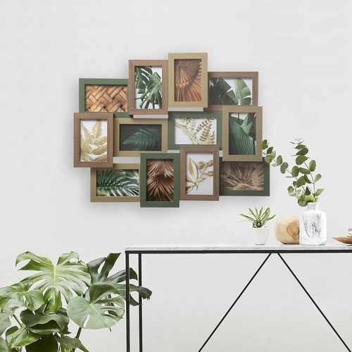 Ramka na zdjęcia 10x15 multiramka drewniana wisząca Julia boho Atmosphera naturalna