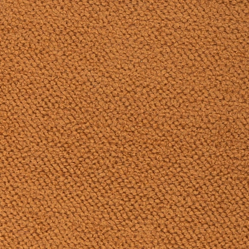 Pufa Amea okrągła bouclé pomarańczowa do salonu nowoczesna pufa do siedzenia Atmosphera