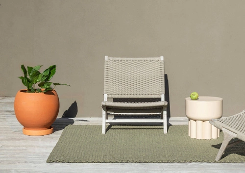 Dywan zewnętrzny Lace Thyme Pine 250x350cm nowoczesny do tarasu i ogrodu szary łatwoczyszczący