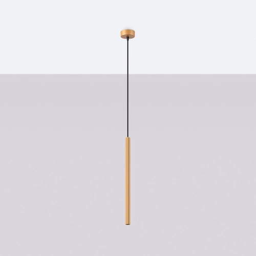 Nowoczesna złota lampa wisząca ARCHE 1 regulowana do salonu, sypialni lub jadalni