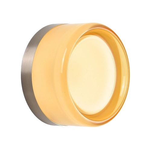 Plafon LED okrągły CANDY Step into Design bursztynowy nowoczesny do salonu 13,5 cm