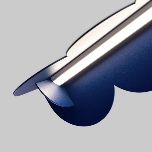 Lampa wisząca LED BISCUIT ultramaryna nowoczesna z regulacją do salonu i jadalni Thoro