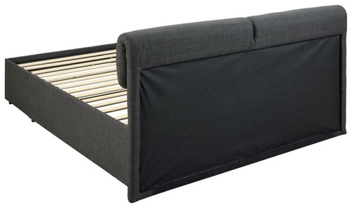 Łóżko tapicerowane Calvi 160x200 z szufladami do sypialni nowoczesne