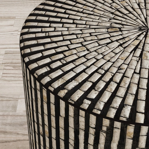 Stolik Coque czarny/piaskowy