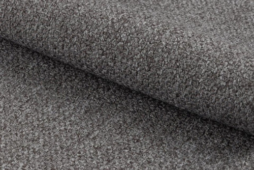 Krzesło do jadalni Darlene Actona szare tapicerowane obrotowe nowoczesne na czarnych nogach