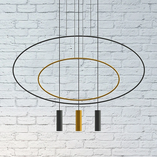 Lampa wisząca Holar czarna metalowa nowoczesna do salonu i nad stół 81 cm Thoro