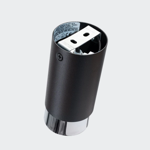 Plafon sufitowy NERO 12,5 czarny chrom nowoczesny metalowy do salonu i przedpokoju