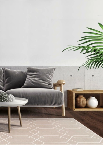 Dywan nowoczesny Maroc Sand Carpet Decor Magic Home 160x230 beżowy łatwoczyszczący do salonu