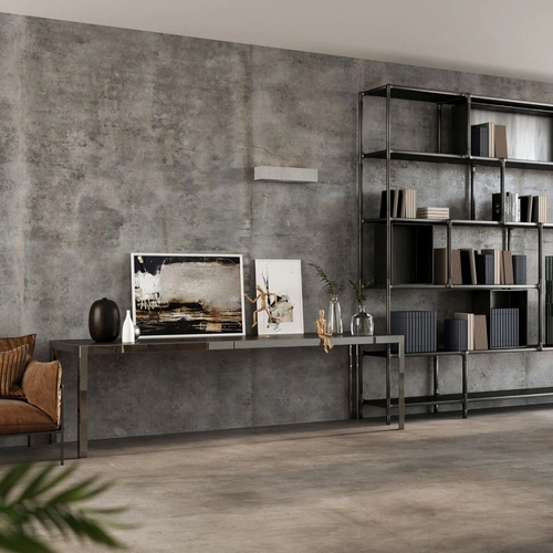 Kinkiet ścienny betonowy Vega 30 cm szary nowoczesny do salonu i sypialni Sollux