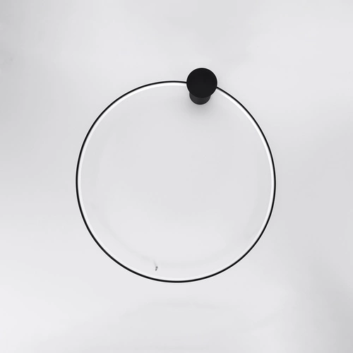 Plafon sufitowy LED Rio 110 czarny okrągły nowoczesny do salonu, kuchni lub jadalni