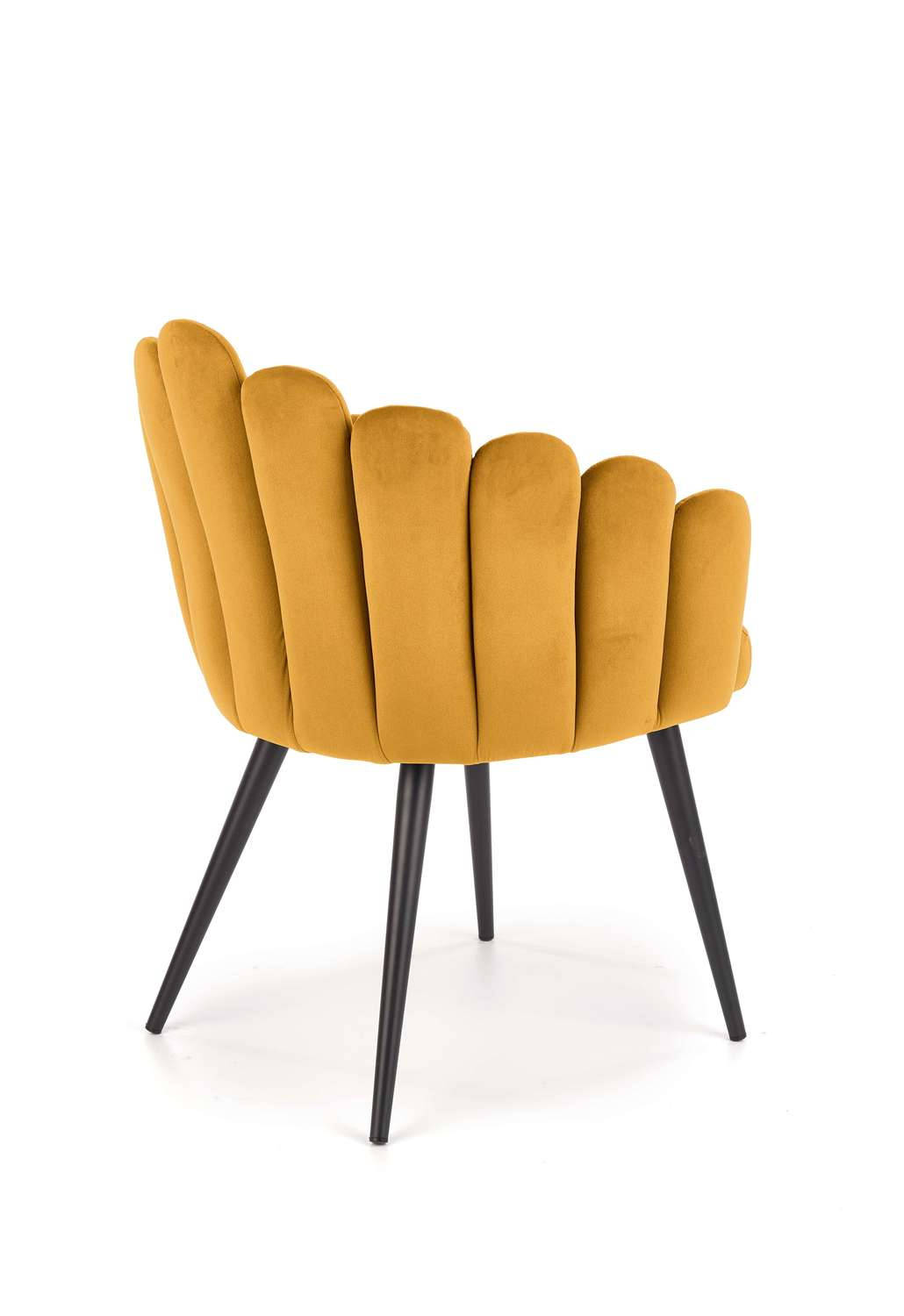 Krzesło Finger musztardowe velvet