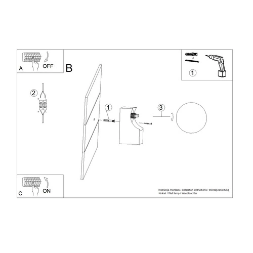 Kinkiet ścienny BULBO nowoczesny biały z naturalnego drewna do salonu i sypialni SOLLUX LIGHTING