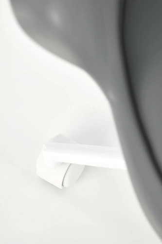 Fotel biurowy ergonomiczny Lygas szary dla dziecka, nowoczesny obrotowy na kółkach Intesi