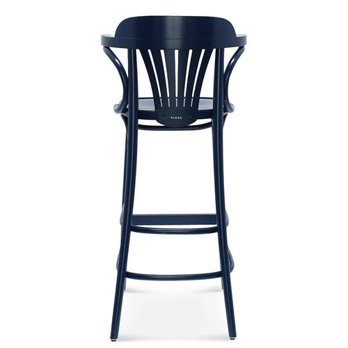 Hoker drewniany z oparciem i podłokietnikami Fameg BST-165 CATA personalizowany do kuchni 75 cm