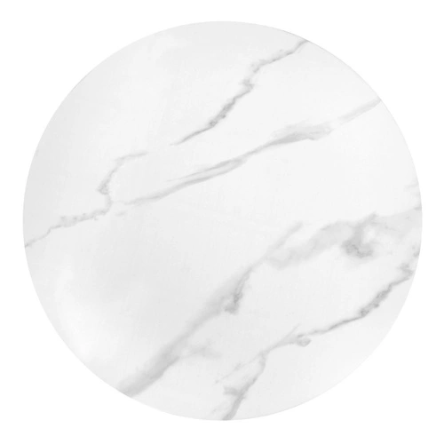 Stolik kawowy Aventure okrągły biały marmur złoty glamour do salonu 50x52 cm Intesi