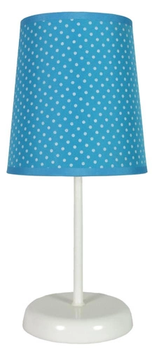 Lampa stołowa Gala lampka 1x40W E14  niebieska w kropki